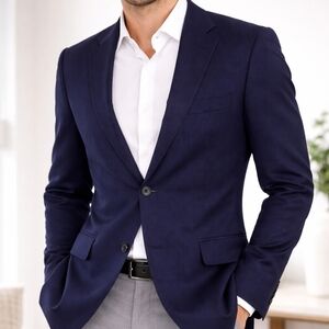 Hugo Boss Super 100 Wool Navy Blue Blazer Jacket Men's 40R Medium – Harry Rosen